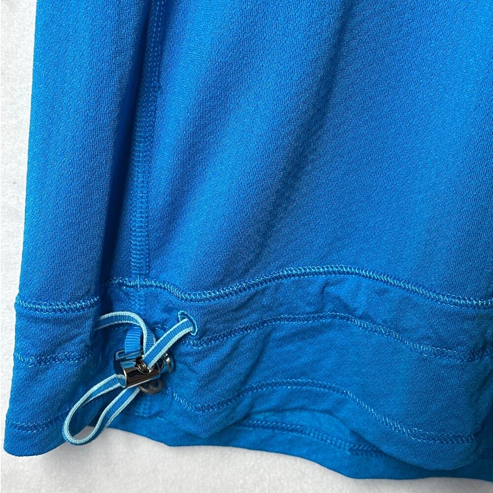 Lululemon Run Tame Me Tank Top Sz 12 Blue Teal Cinch Waist Babydoll Yoga Gym - Picture 7 of 10